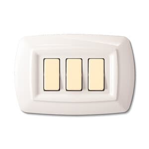 Tondo' Placca Magic Plast 3P Bianco