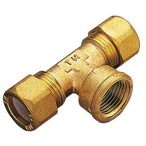 Tee Ottone Due Biconi - Femmina Gas 12X1/2 Pes