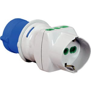 Fme 73.090 Adattatore Cee 2P+T-2 Schuko/Bip 220V IP44