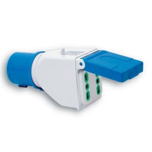 Fme 73.101 Adattatore Cee 16A 2P+T - 2 Bip 220V IP44