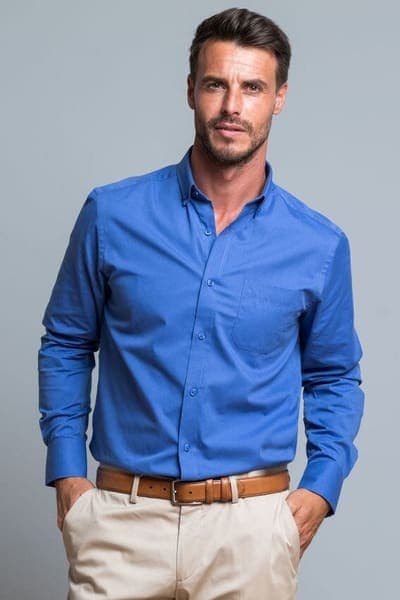 Camicia da uomo in popeline JHK