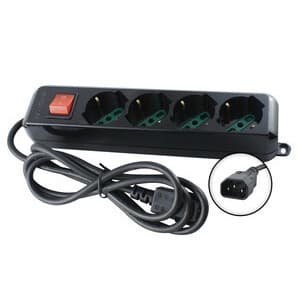 Multipresa 4BIP/SCH+INTERR Spina Iec Gruppo Cont