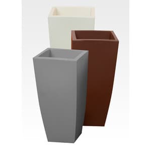 Vaso Stilo Square 33X33XH70 cm Grigio
