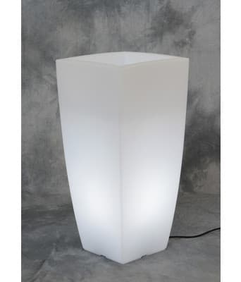 Vaso Stilo Square Bright 33X33X70CM Luce Bianca