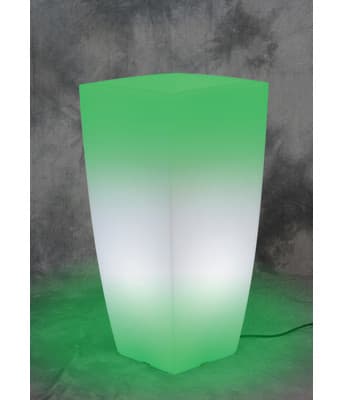 Vaso Stilo Square Bright 33X33X70CM Luce Verde