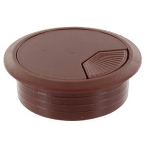 Bocchetta Passacavi D 60 mm Plastica Marrone