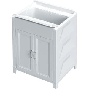 Kit Lavatoio Resina Antiacido 60X50 cm Bianco