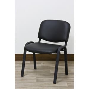 C Sedia Interlocutoria Work Nero PVC