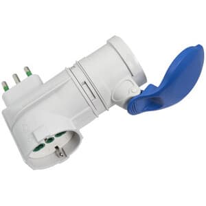 Fme 73.010 Adattatore Cee 16A+T 2P+T Schuko 220V IP44