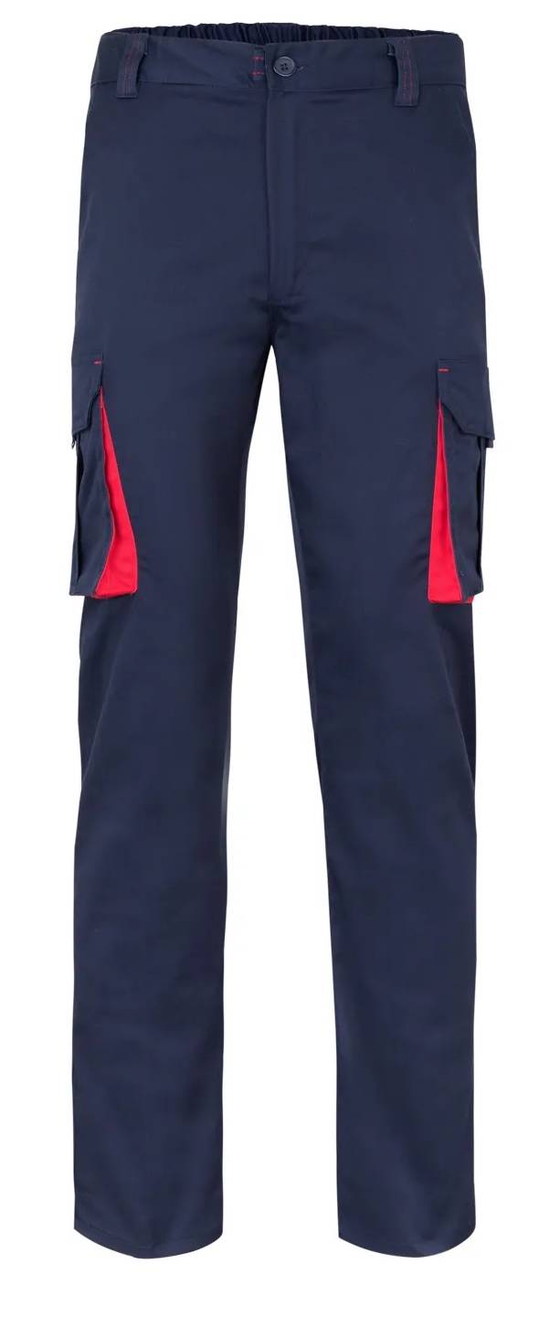 PANTALONE STRETCH BICOLORE MULTITASCHE