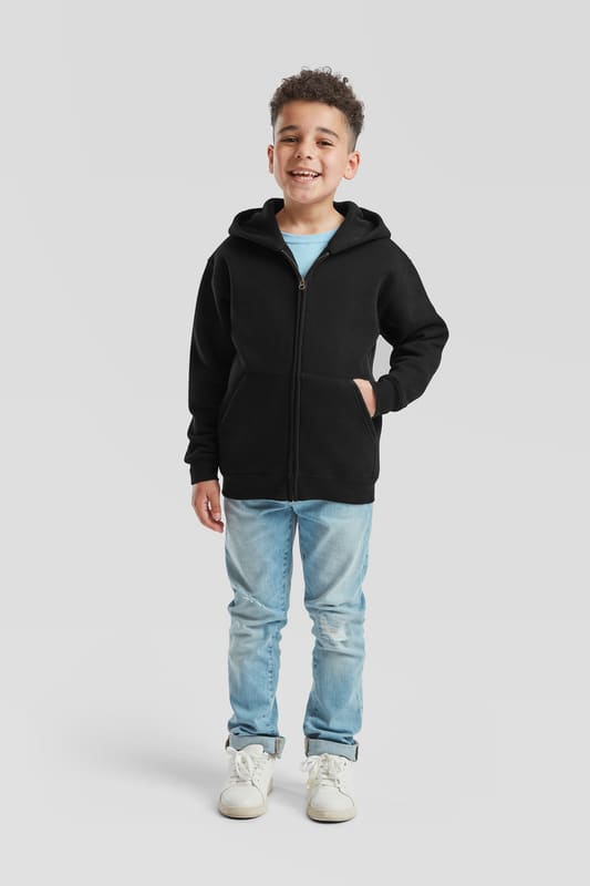 FELPA ZIP + CAPPUCCIO BAMBINO 70/30