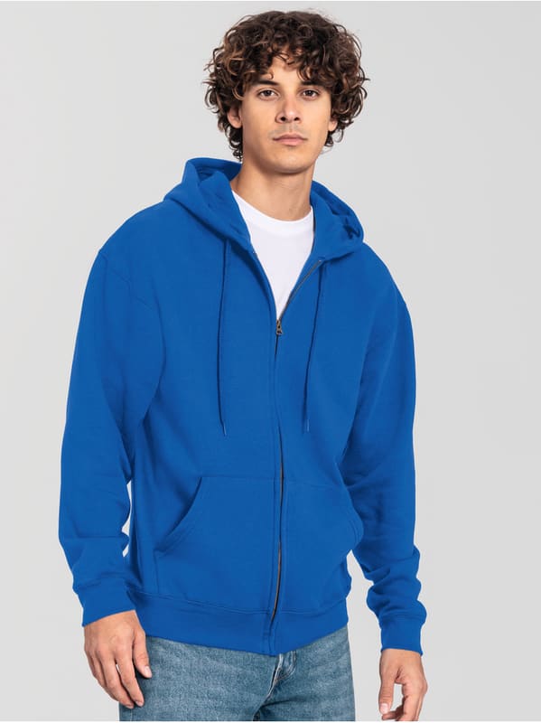 FELPA ICONIC PREMIUM ZIP E CAPPUCCIO 70/30