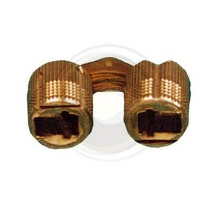 Cerniera Cilindrica Invisibile Ottone D 16MM