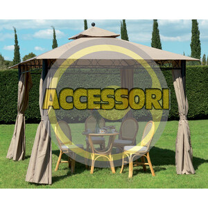 C Set 4 Teli Laterali P/Gazebo Eden/Cairo Beige SC