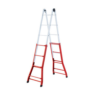 Scala Acciaio Telescopica 4+5 Gradini H 428 cm