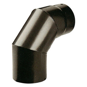 Gomito Plus Porcellanato 90° D 13 cm Nero Opaco