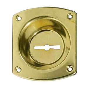 CR 32 Mostrina P/Serratura DM Dorata C/Incavo 12MM