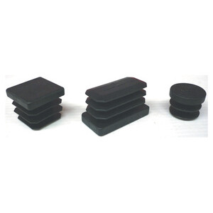 Puntale Alettato Rettangol 40X60 mm Plast Nero