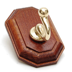 Gancio Adesivo Holz Noce Oro 1 Posto 40X60 mm