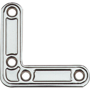 Piastra 153IN a L Inox di Rinforzo 40X40 mm