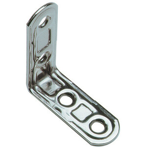 Piastra 164IN Lastrina Angolare Inox 4 Fori 50X50MM
