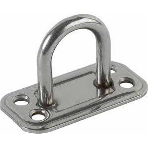 Piastra 865/IN Cavallotto Fisso Inox Base 30X60 mm