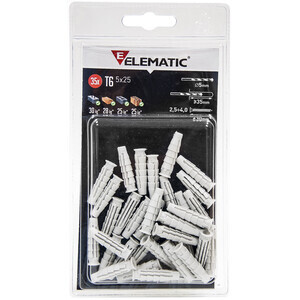 Elematic Blister Tassello T6/VA 6X30 mm Vite 15+15 PZ