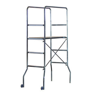 Trabattello Acciaio Zinc Trio 60X130XH188 cm