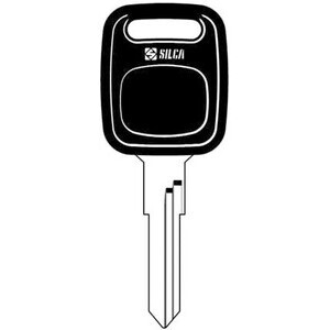 Silca HU49BP Chiave Auto Testa Plastica Acciaio