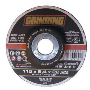 Grinding Disco da Sbavo Ferro 115X6,4 Vtmf