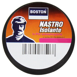 Boston Nastro Isolante Nero 25MMX25M