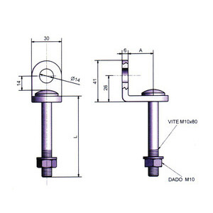 Potent Occhiolo Fisso Acc P/Lucchetto 26/74 mm