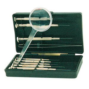 Cacciavite P/Orologiaio C/Lente Set 11 PZ