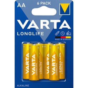 Varta Batt Longlife Alcalina Stilo BL 6 PZ