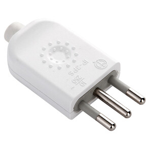 Spina 10A 2P+T Bianco FIG.2