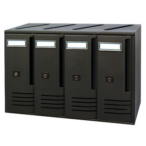 Cassetta Postale Alubox Cubo C4 42X17,5X30 Gri Ghisa