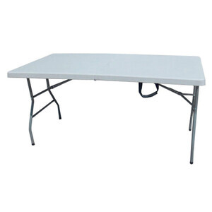 C Tavolo in Acciaio e Hdpe Pieghevole 183X75XH74CM