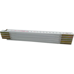 Doppio Metro 10 Aste 16 mm Legno Bianco