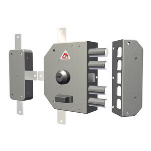 CR 3350 Serratura Appl P/Legno Pompa Quint DX C/Chiave