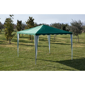 C Gazebo Acciaio e Poliestere 2X2M Verde Tangeri