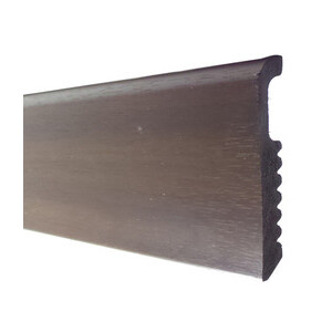 Battiscopa 75X8 Polistirene Liscio 200 cm Noce Scuro