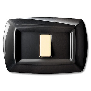 Tondo' Placca Magic Plast 1P Nero