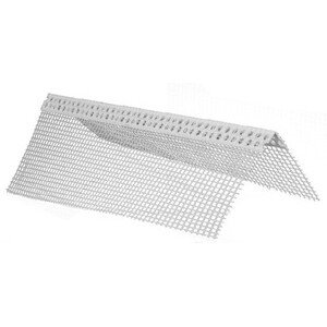 Paraspigolo PVC C/Rete 12X8 mm H 250 cm
