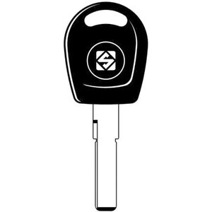 Silca HU66TE Chiave Transponder Vuota Ottone