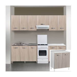 Kit Cucina Base 2 Ante 80X50XH85 cm Olmo