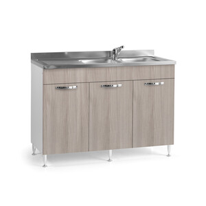 Kit Cucina Base 3 Ante 120X50XH85 cm S/Lavello Olmo