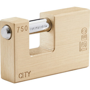 Iseo P740 Lucchetto City P/Serranda 76MM Ottone