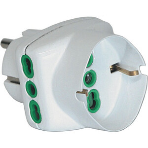 Fme 82.230 Adattatore Schuko 2P+T BIPASSO+SCHUKO