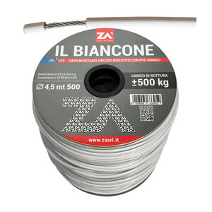Filo Stendibiancheria Biancone Acc Zin D 4,5 mm