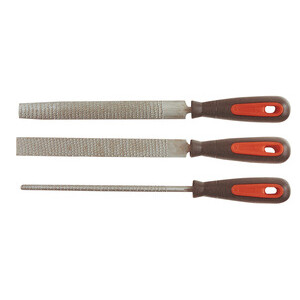 Conf 3 Raspe P/Legno 20 cm Manico Grip 32037